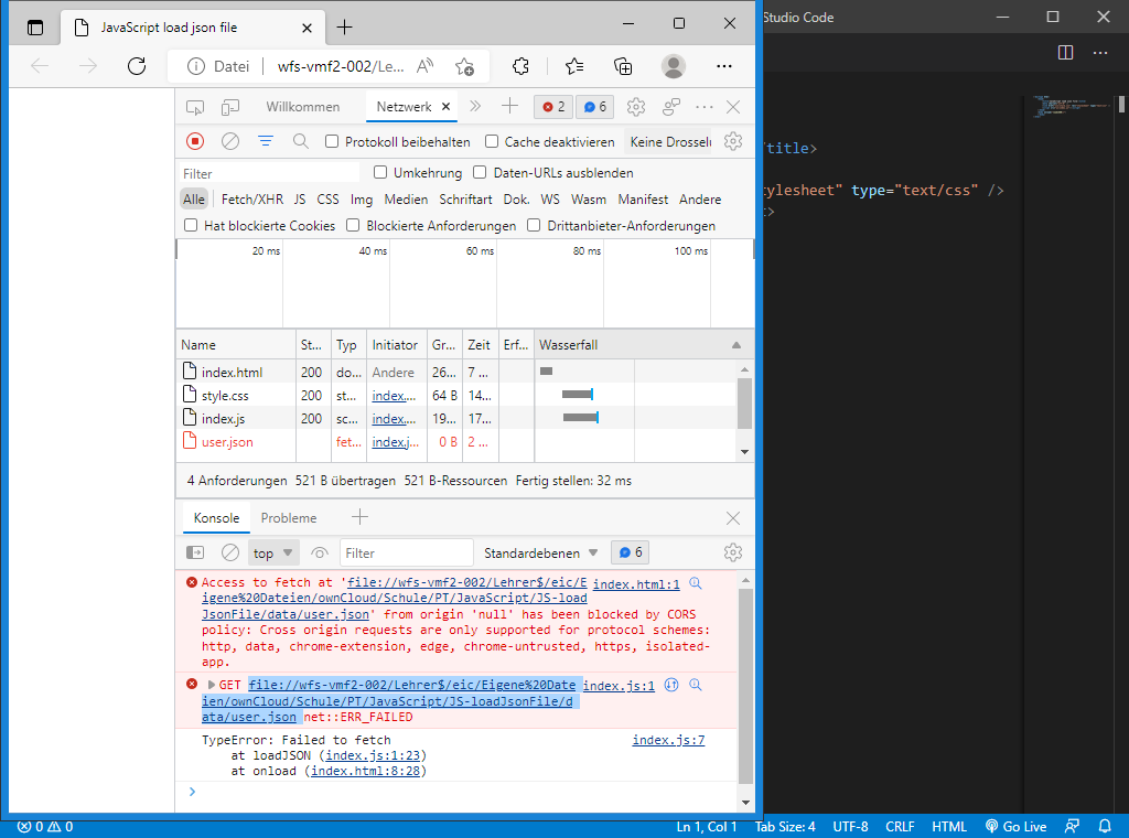 CORS Policy moderner Browser verbieten Cross Origin-Aufrufe