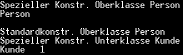Ausgabe des Programms