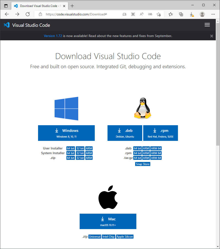 Download Visual Studio Code