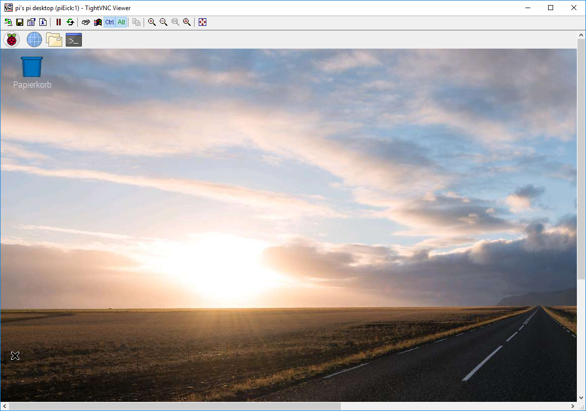 Remote Deskop mit TightVNC Viewer