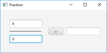 Fraction window befor calculating