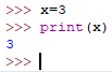 Variable in Python Shell
