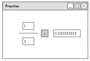 Design of a GUI using Pencil