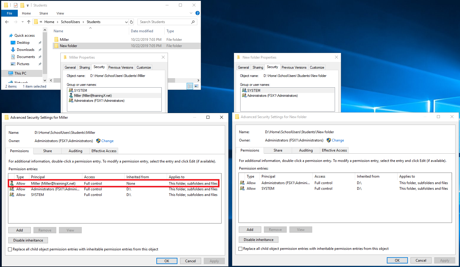 Analyzing of home folder's Security Settings